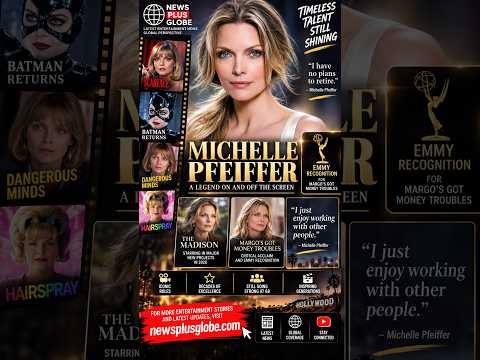 Michelle Pfeiffer 🎬✨ | Hollywood Icon, 2026 TV Comeback &amp; Emmy Nomination | News Plus Globe