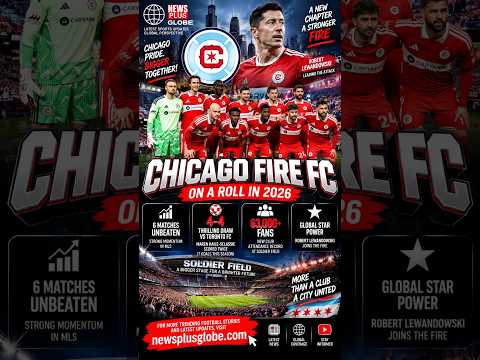 Chicago Fire FC ⚽🔥 | MLS 2026 Season, Latest News &amp; Playoff Push | News Plus Globe